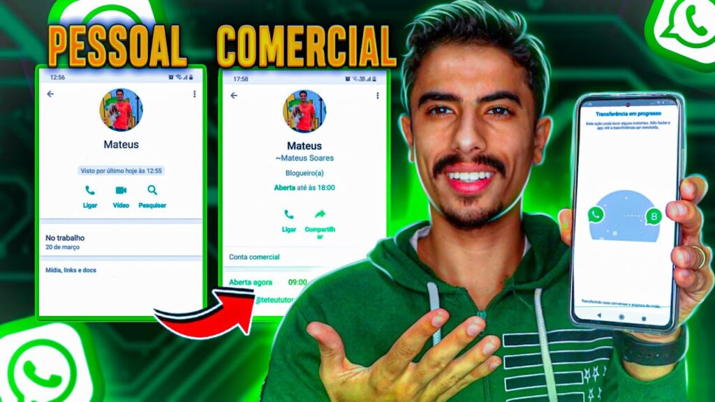Como mudar a conta comercial para pessoal e sair do whatsapp business 1