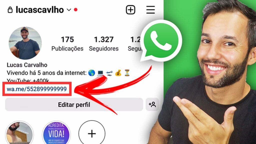 Como fazer link do whatsapp business no instagram 1