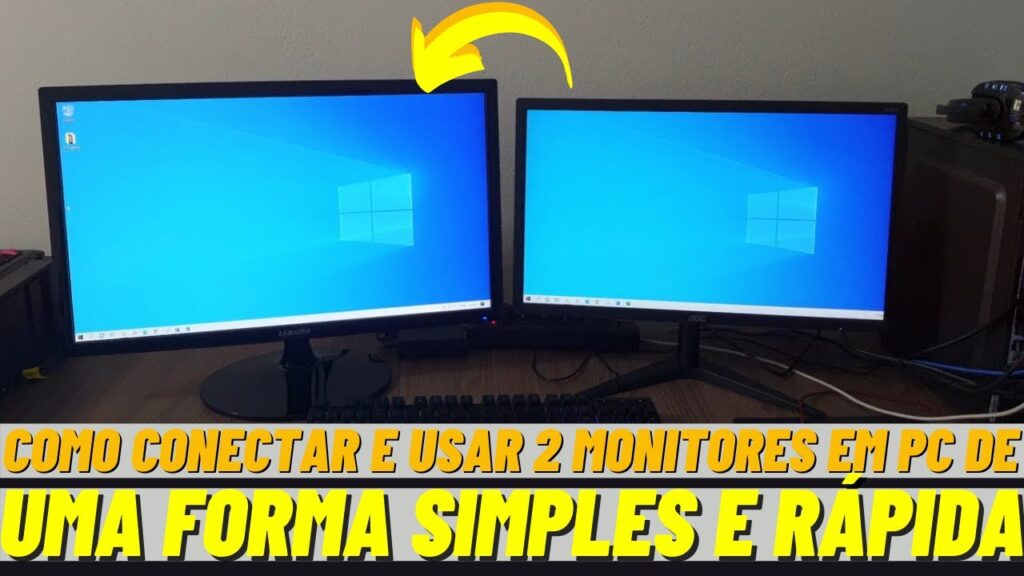Como usar dois monitores no mesmo pc ou notebook 1