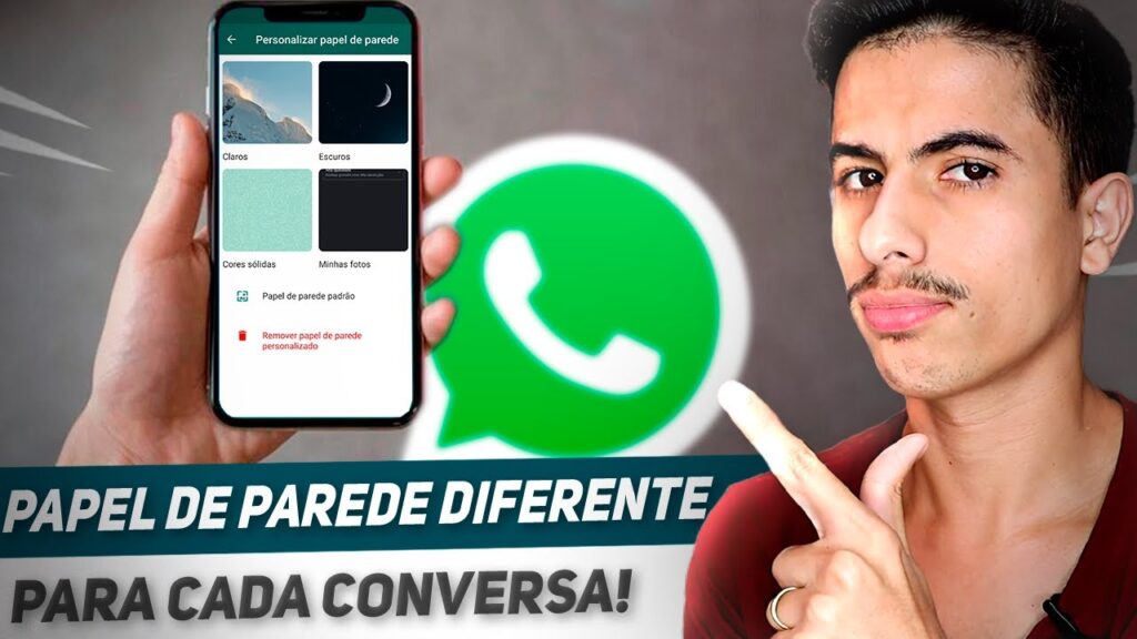 Como colocar papel de parede no whatsapp para cada contato 1