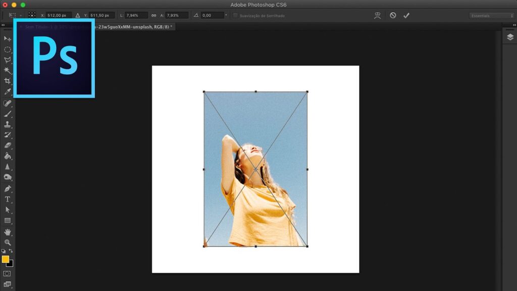 Como aumentar e diminuir imagem no photoshop edsoftwares 1