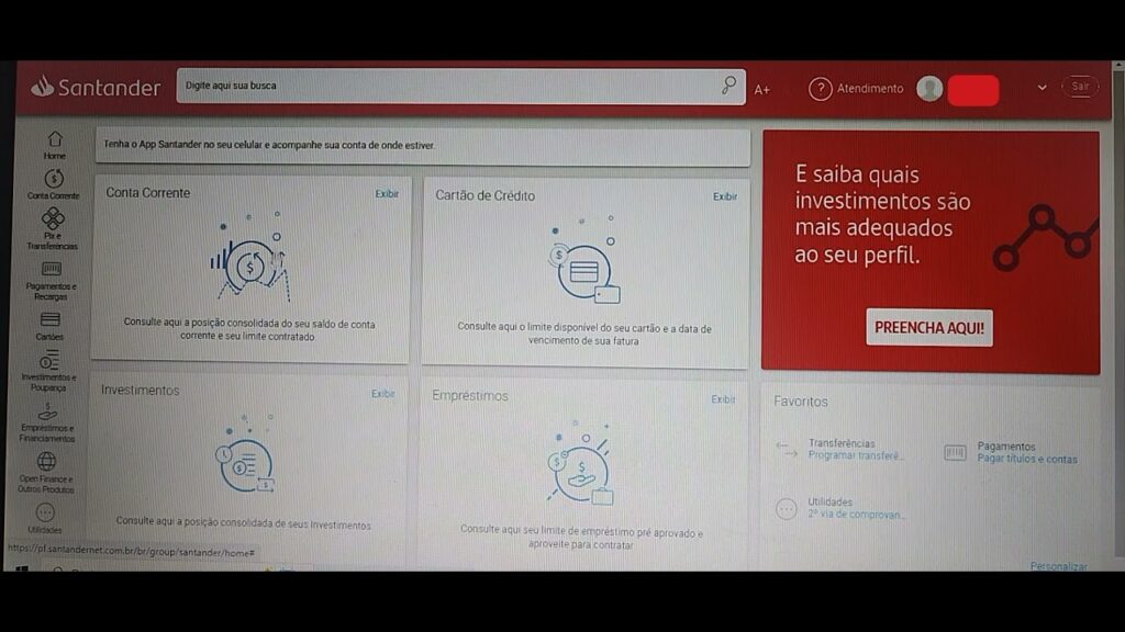 Como consultar o informe de rendimentos no santander pela internet 1