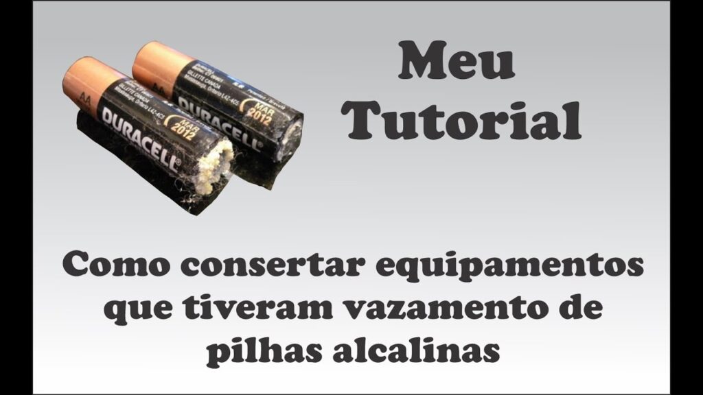 Como limpar equipamentos que tiveram pilha vazada 1