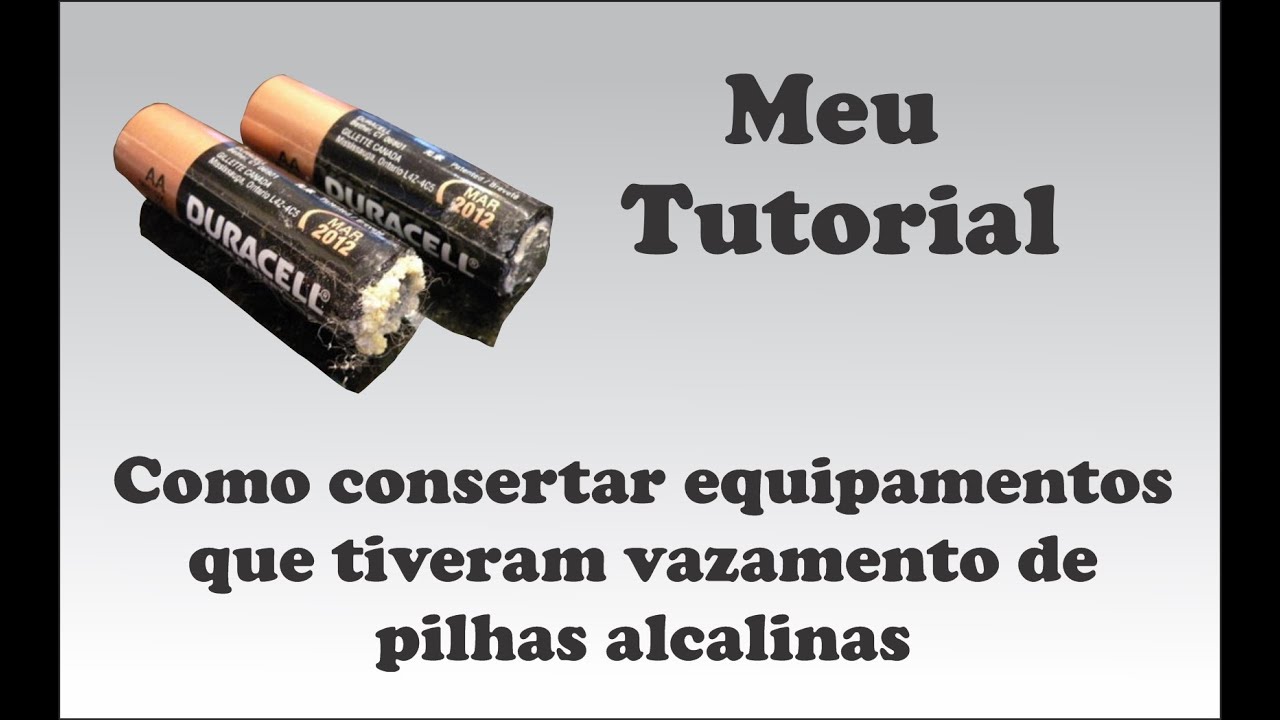 Como limpar equipamentos que tiveram pilha vazada 2