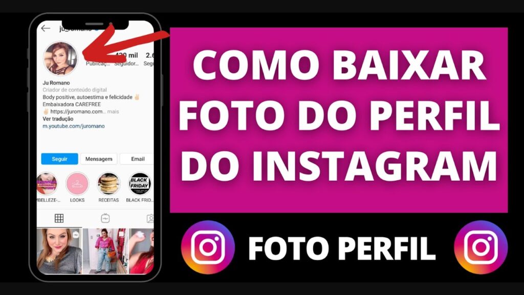 Como baixar foto de perfil do instagram 1