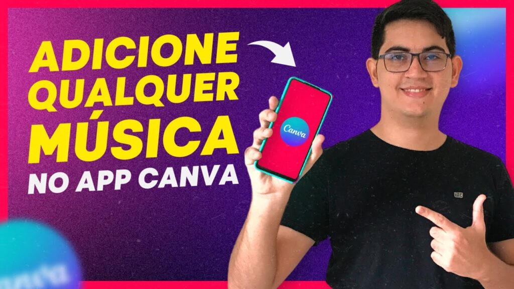 Como colocar audio no canva pelo celular 1