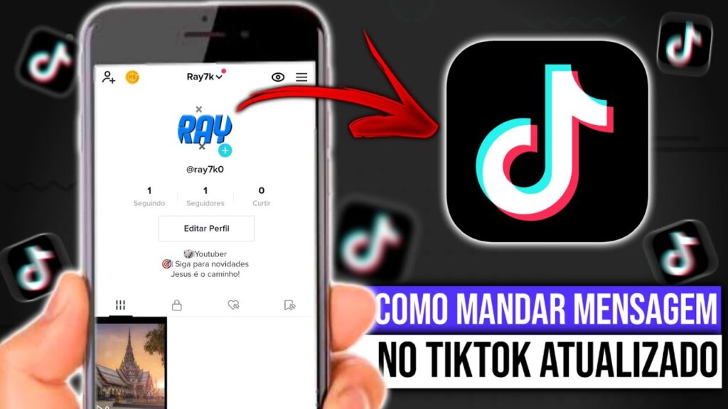 Como mandar mensagem no tiktok 1