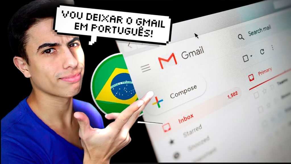 Como mudar idioma do gmail pelo computador 1