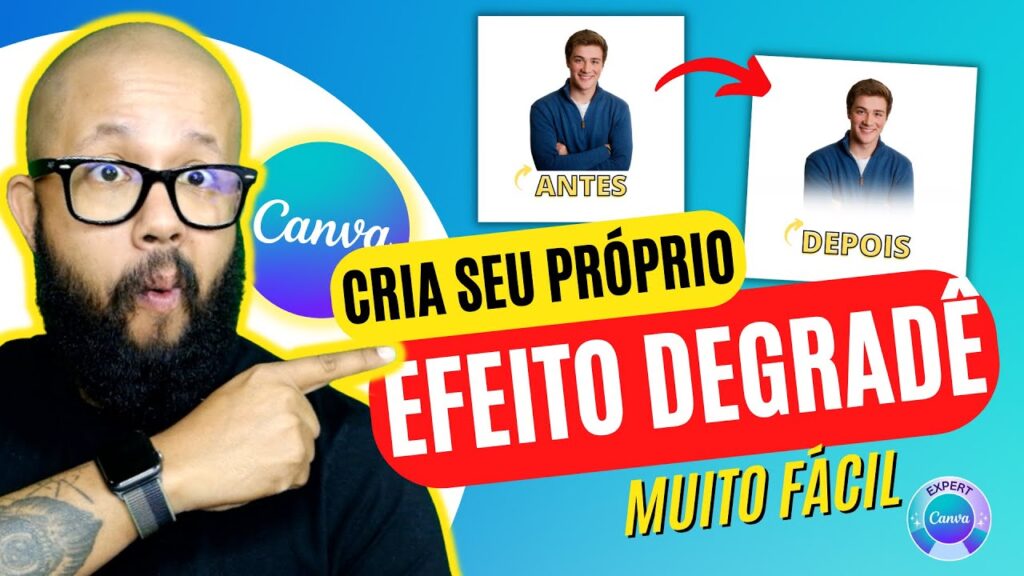 Como fazer gradiente no canva edsoftwares 1