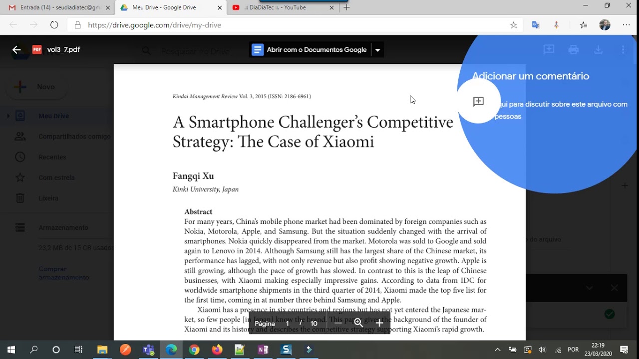 Como editar documento em pdf com o google docs 3