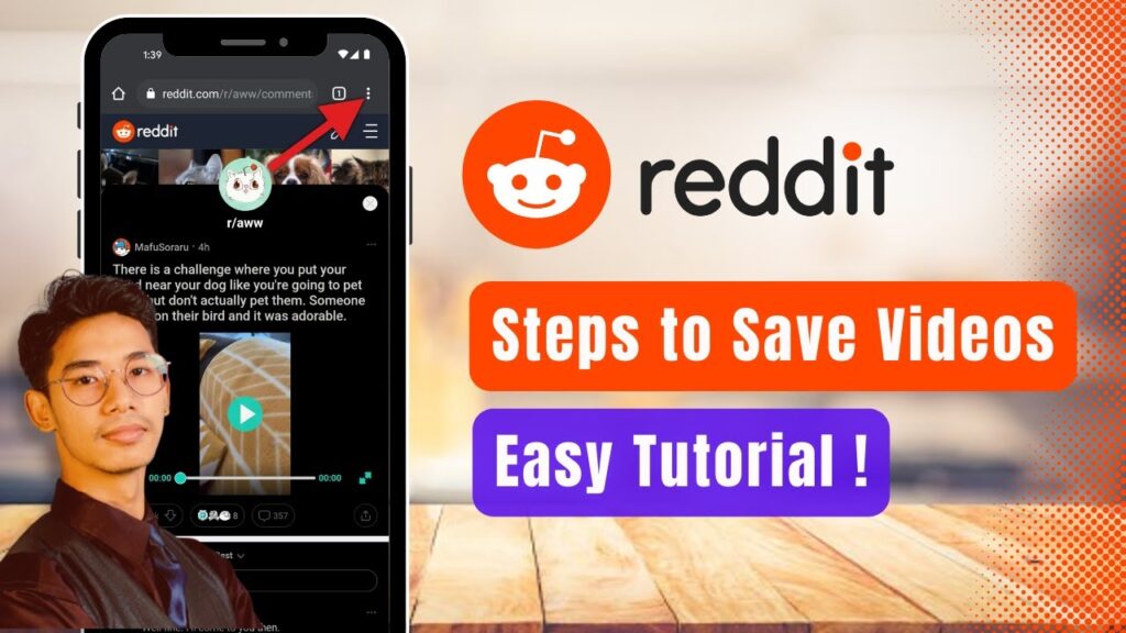 Como baixar videos do reddit usando o site redditsave 1