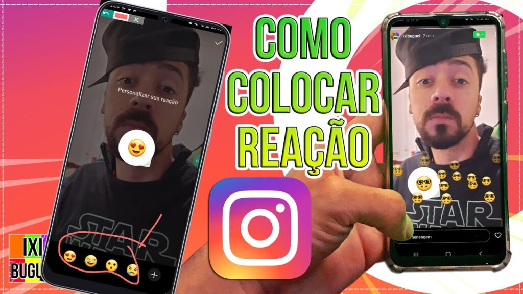 Como colocar reacoes no instagram stories com o adesivo de emoji 1