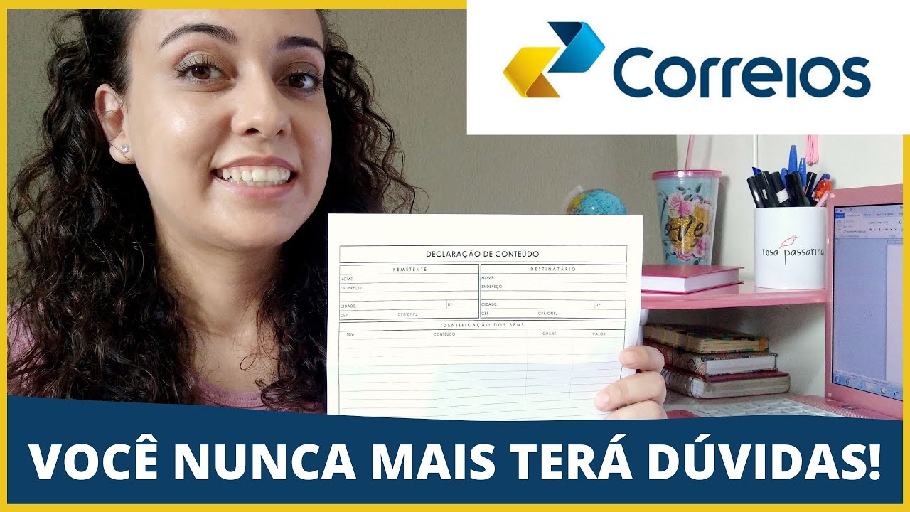 Como fazer declaracao de conteudo dos correios no word 1