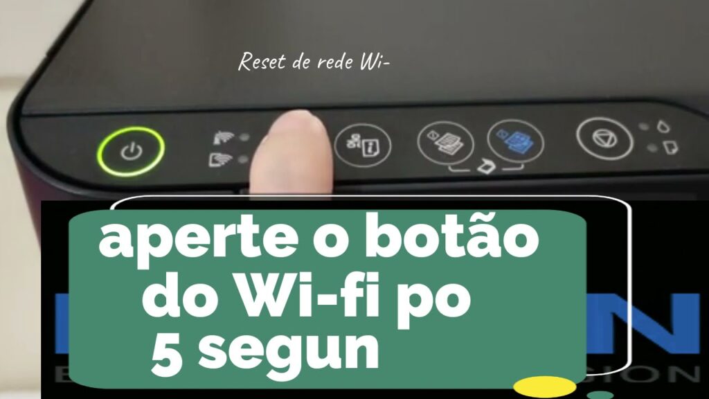 Como conectar a impressora ao wi fi 1