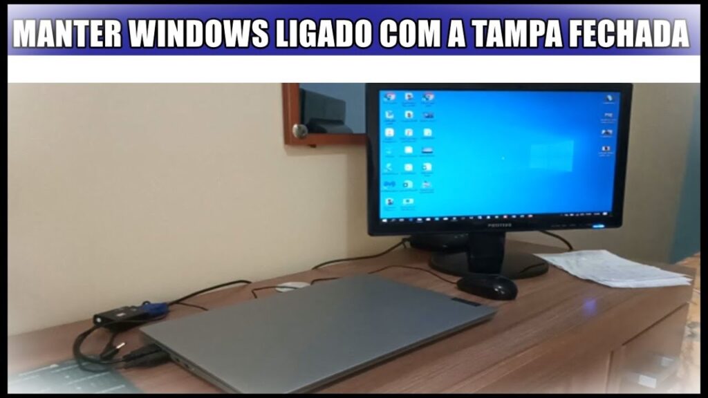 Como manter o notebook ligado com a tampa fechada 1