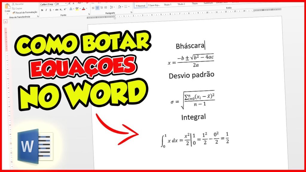 Como colocar fracao no word edsoftwares 1