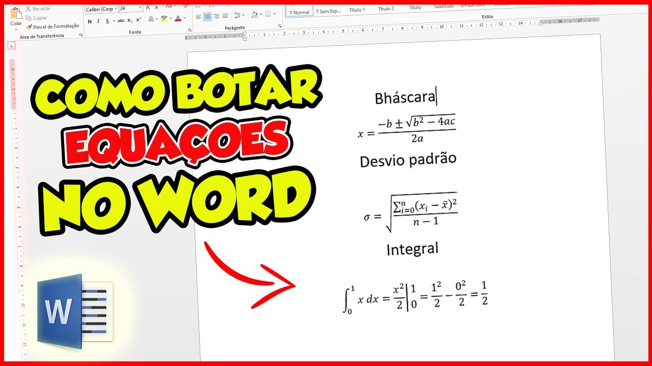Como colocar fracao no word edsoftwares 8