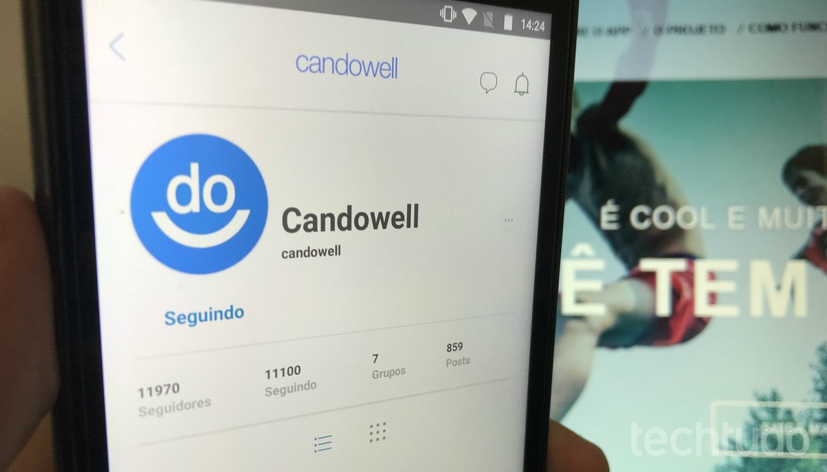Como usar a candowell rede social de fotos concorrente do instagram 1