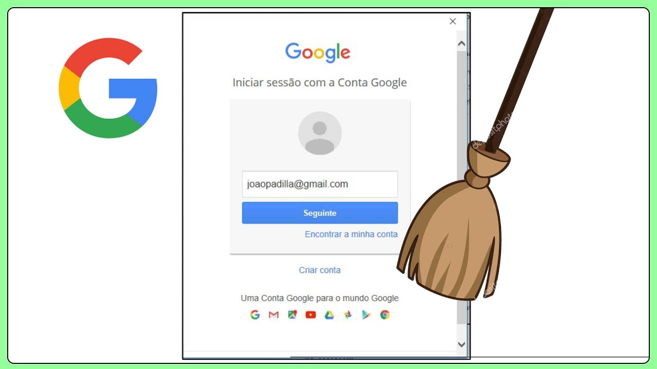 Como excluir a sua conta do google pelo computador edsoftwares 10
