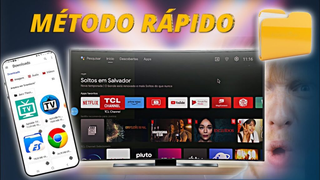 Como enviar e transferir arquivos e videos para o android tv 1
