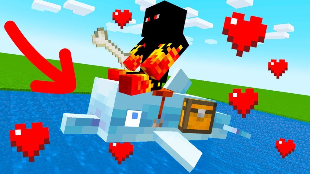 Como domar golfinho no minecraft 1