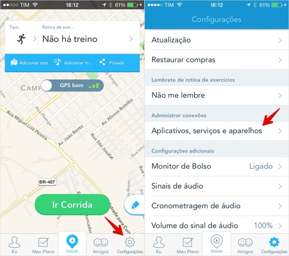 Como usar o runkeeper no spotify e ouvir musicas enquanto se exercita 1