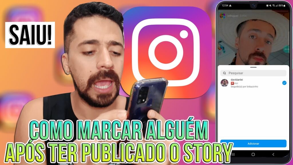 Como marcar alguem no story do instagram depois de postado 1