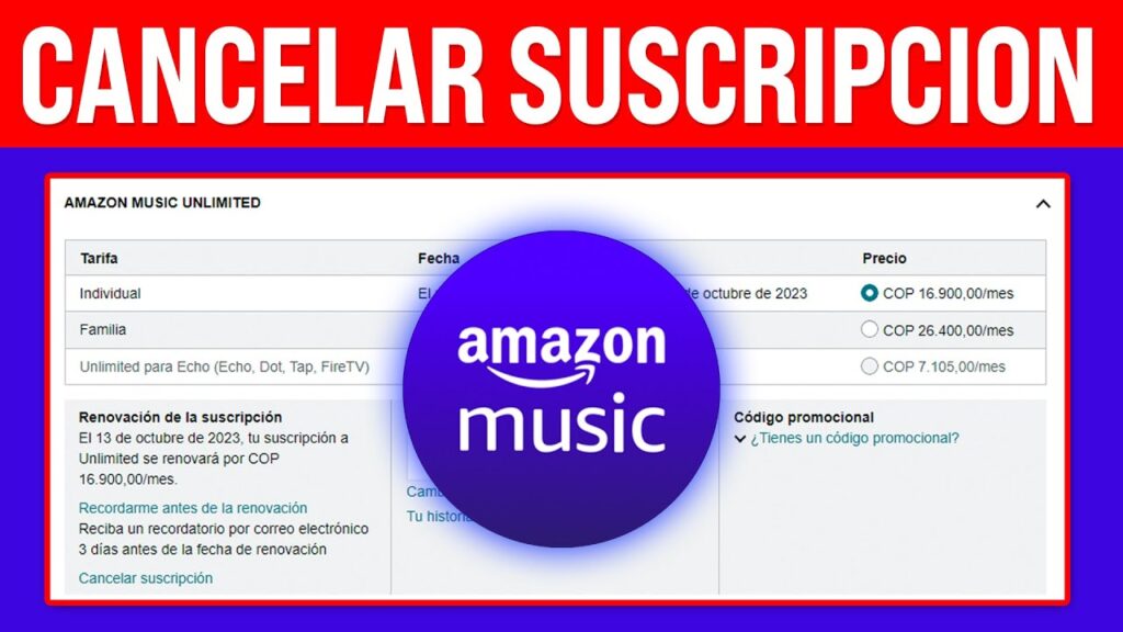 Como cancelar o amazon music 1