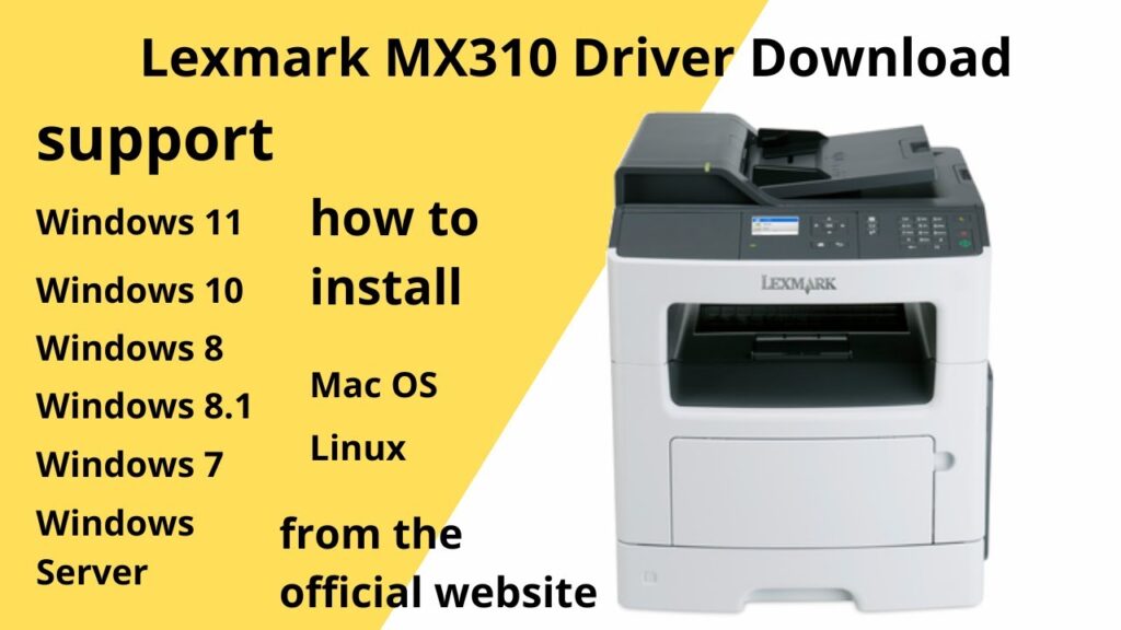 Como baixar e instalar o driver da impressora lexmark mx310dn 1