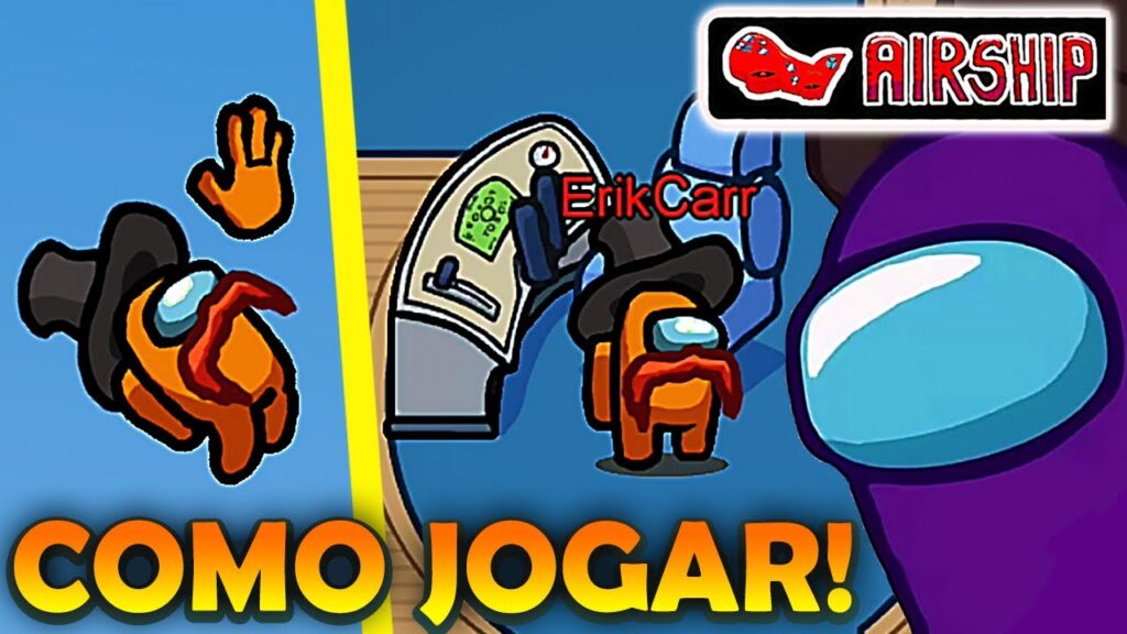 Como jogar no novo mapa do among us airship 1