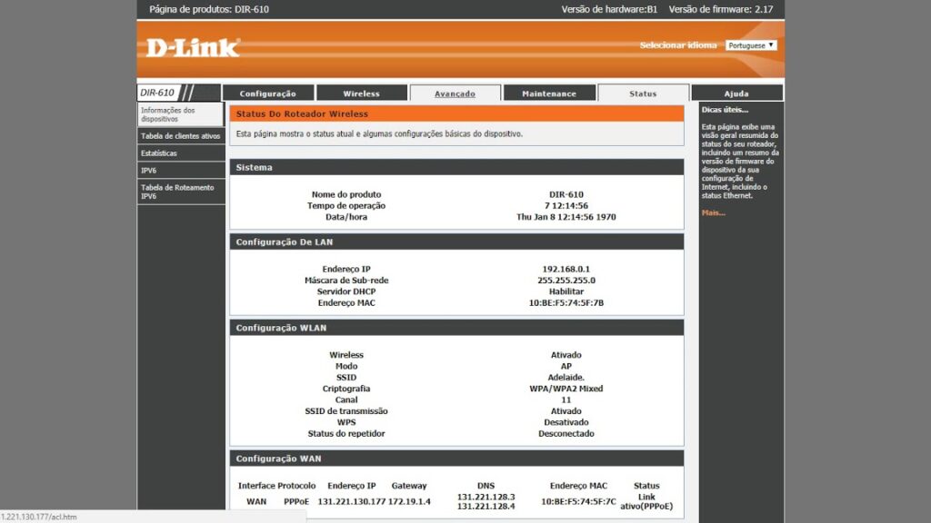 Como configurar o acesso remoto no roteador da d link 1