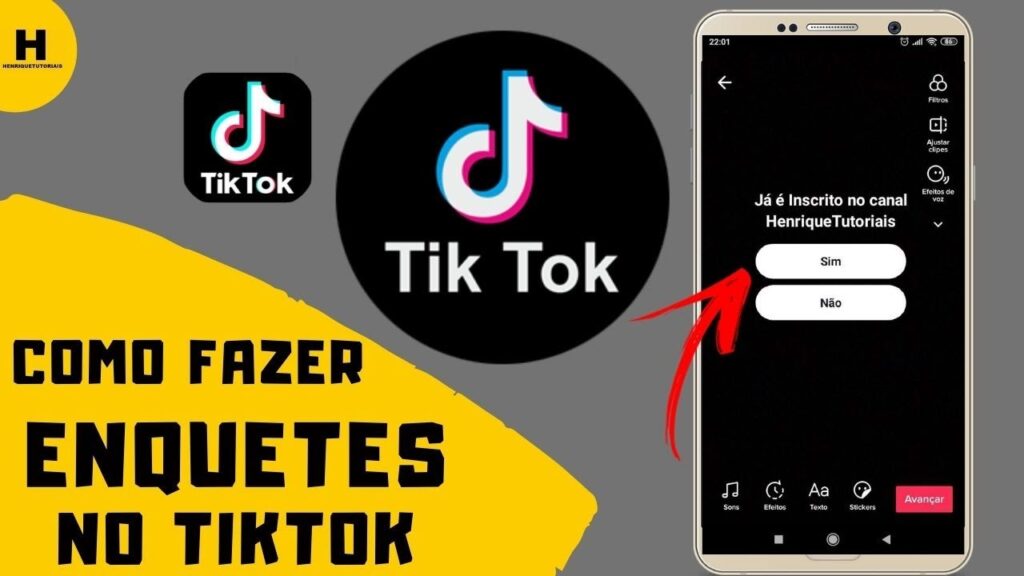 Como colocar enquete no tiktok 1