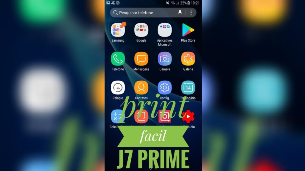 Como tirar print no galaxy j7 metal e editar as imagens no celular 1
