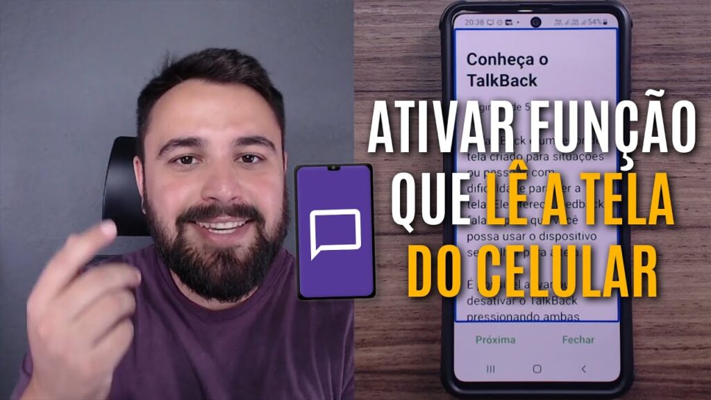 Como ativar o talkback no celular e usar o leitor de tela no android 1