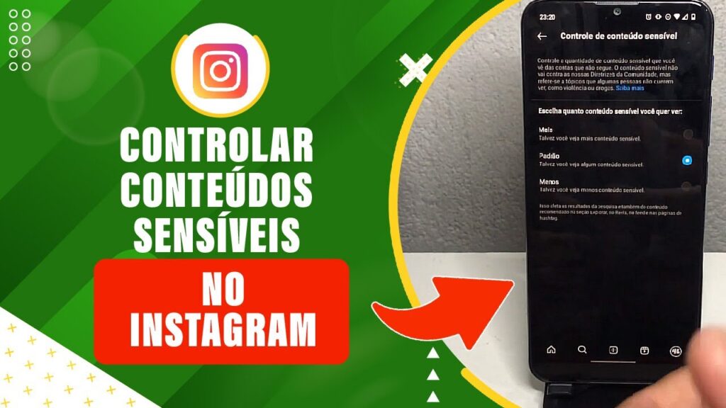 Como controlar conteudo sensivel no instagram 1