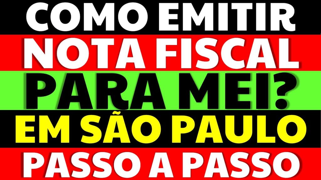 Como emitir nota fiscal de mei em sao paulo 1