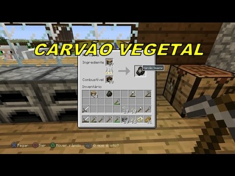 Como fazer carvao vegetal no minecraft 1