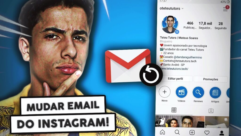 Como mudar o e mail do instagram 1