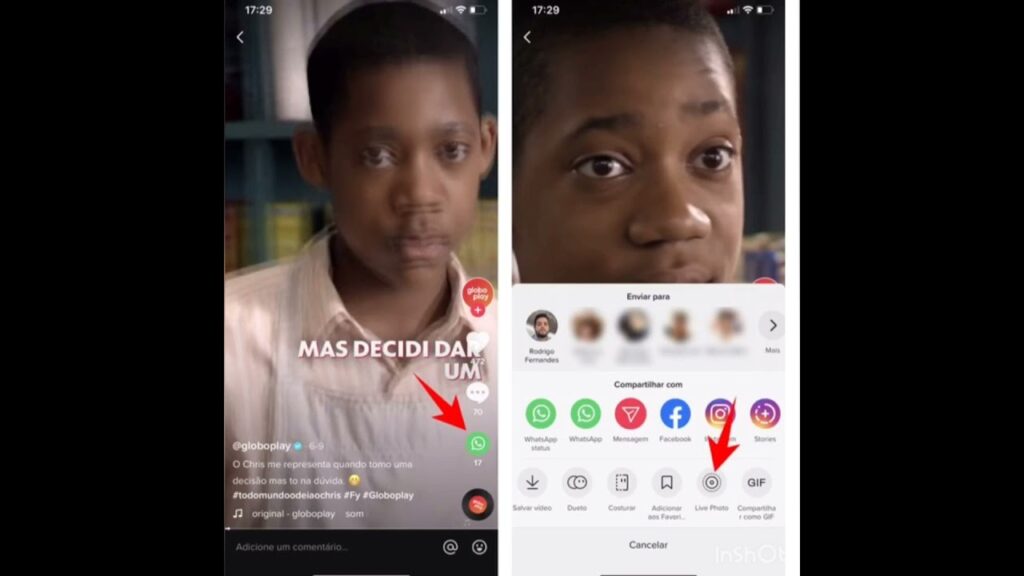 Como colocar video do tiktok Como papel de parede animado no iphone ios 1
