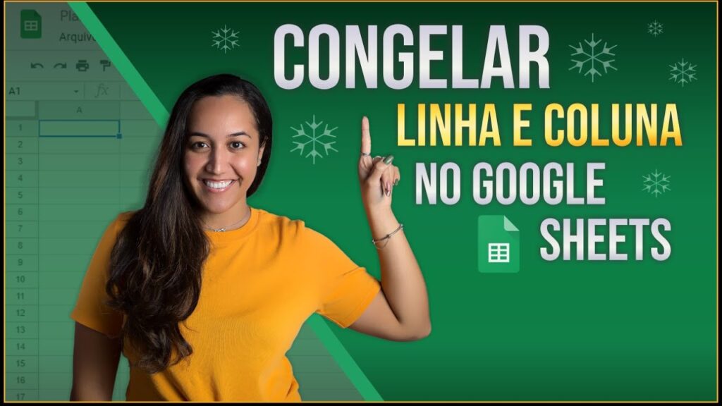 Como congelar linha no google planilhas 1