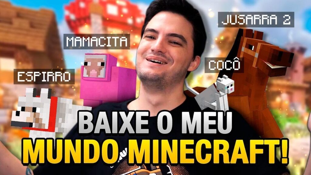 Como entrar no mundo do felipe neto no minecraft 1