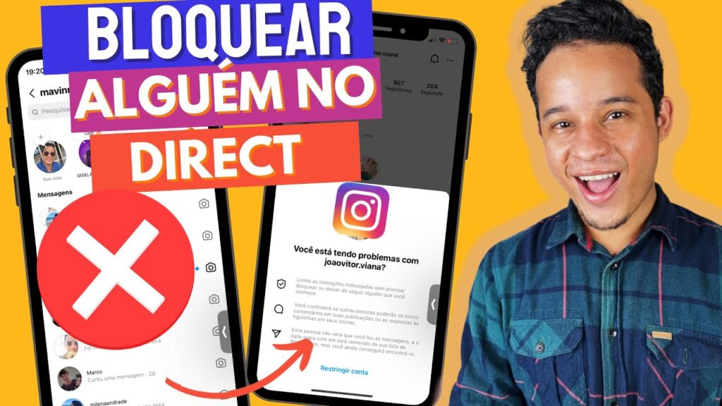 Como bloquear e ignorar pessoas no instagram direct de mensagens privadas 1