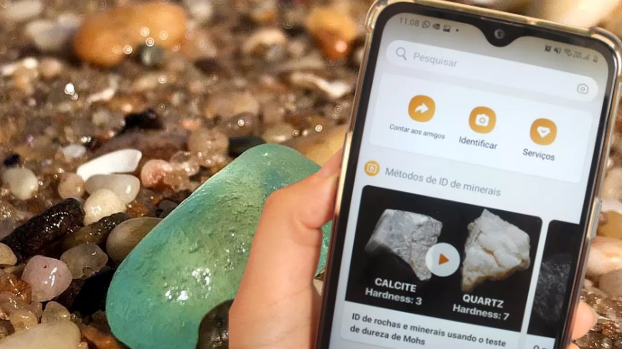 Como identificar pedras e cristais pelo celular com o app rock identifier 9