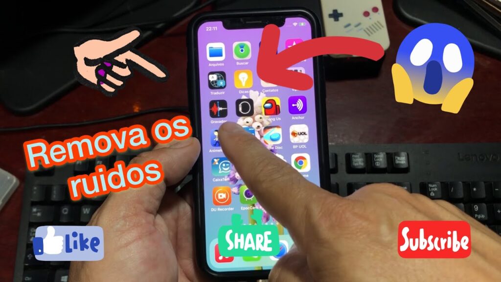 Como tirar ruido de audio no iphone ios e melhorar gravacao no celular 1