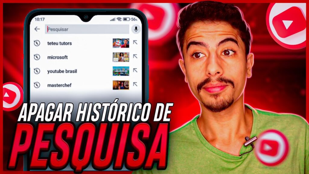 Como apagar o historico de pesquisas do youtube no celular 1