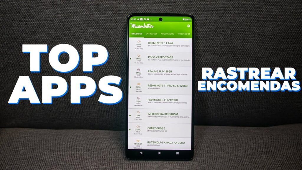 Como usar o app rastreador de encomendas 1