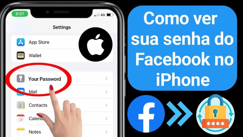 Como ver a senha do facebook pelo celular android e iphone ios 1
