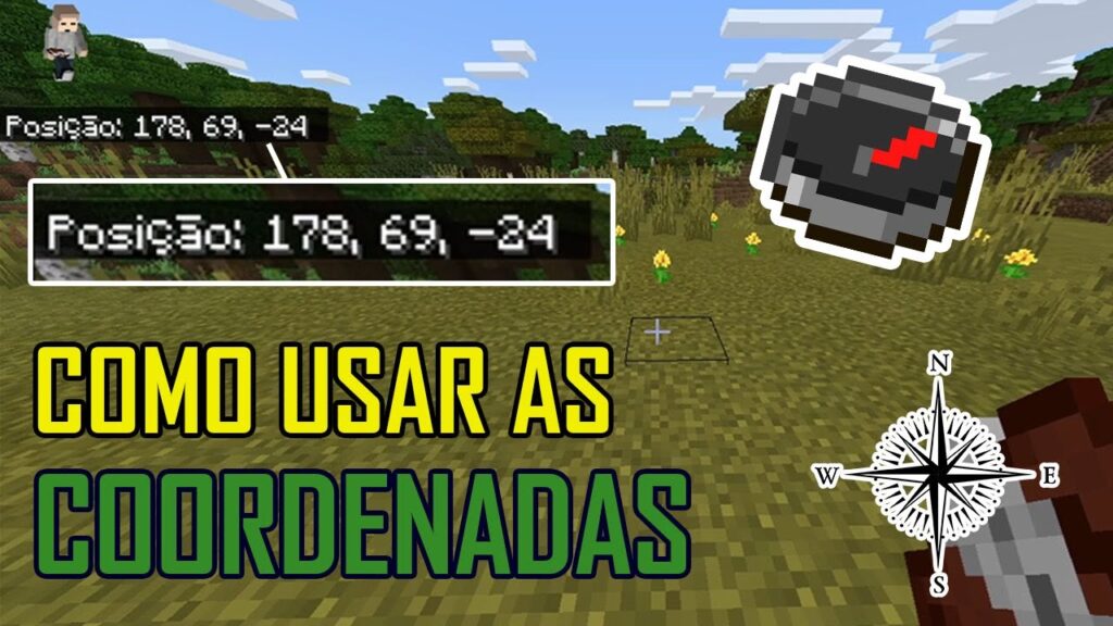 Como ver as coordenadas no minecraft 1