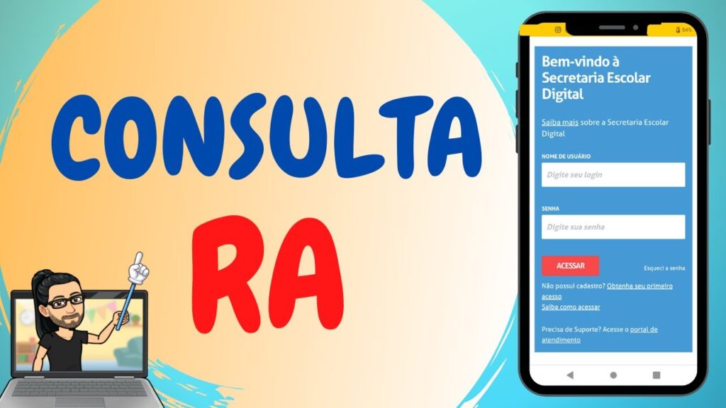 Como consultar o ra do aluno e ver boletim online 1