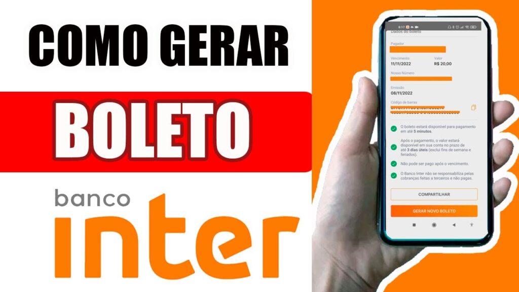 Como gerar boleto no banco inter para receber pagamentos 1